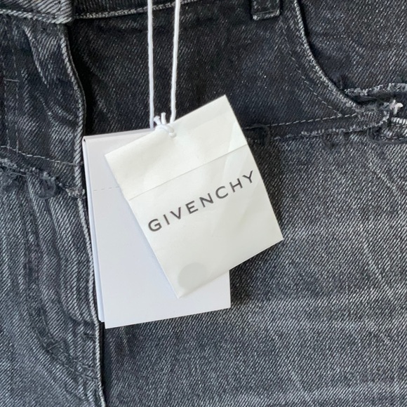 GIVENCHY Women Distressed Denim Shorts in Black size US 6 - Picture 5 of 8